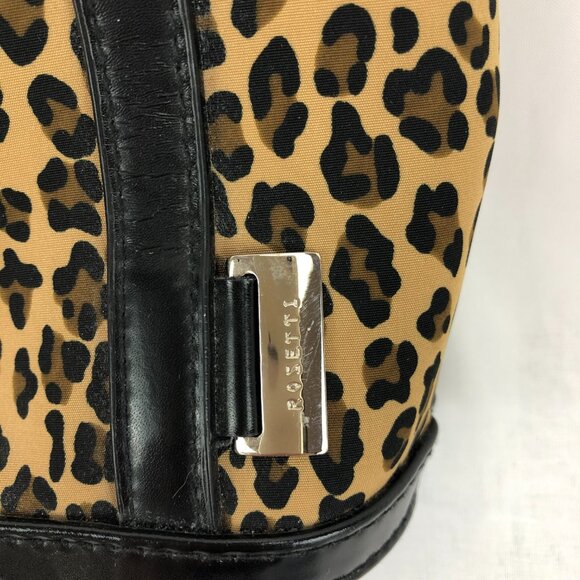 Rosetti Leopard and Black Multi-Pocket Small Purse with Pom-Pom Cat Keychain - Picture 9 of 12